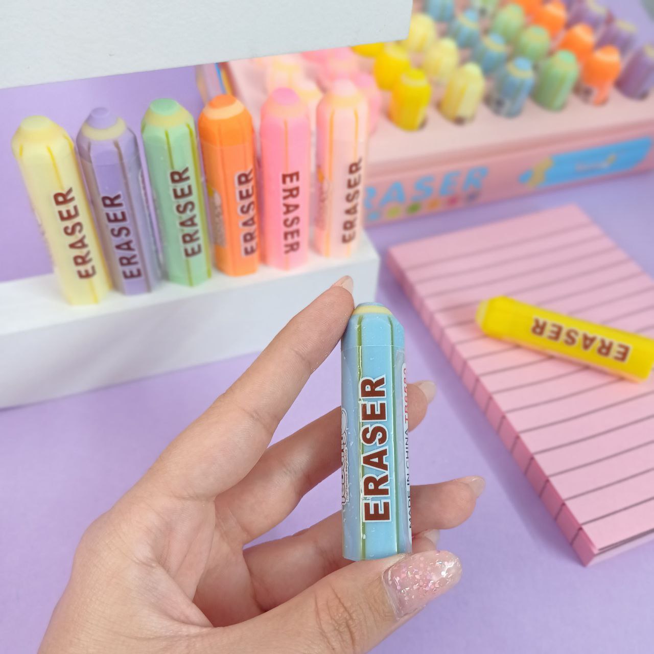 پاک کن پاستیلی طرح مداد